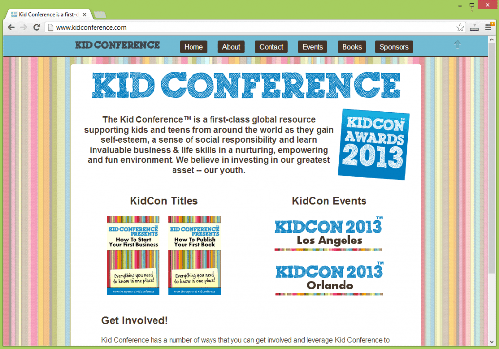 The Kid Conference™ is a first-class global resource supporting kids and teens from around the world